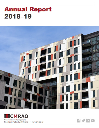 CMRAO Rapport Annuel 2018—19