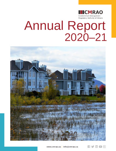 CMRAO Annual Report 2020—21